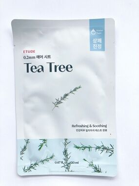 5/$20 ETUDE Tea Tree Sheet Mask k beauty Korean beauty face mask